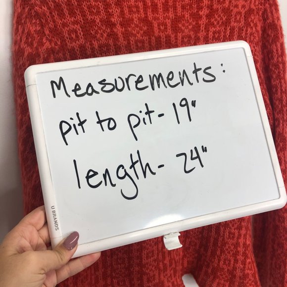 Wooden Ships Open Front Cardigan Sweater, Red, Wool Mohair Blend, Women's S/M - Picture 9 of 10